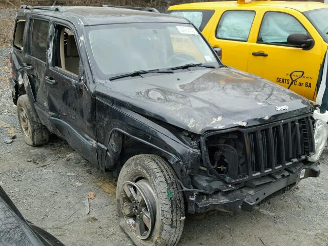 1J8GN28KX8W218191 - 2008 JEEP LIBERTY SP BLACK photo 1