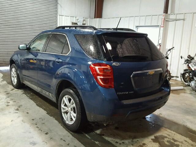 2GNFLFEK3H6121646 - 2017 CHEVROLET EQUINOX LT BLUE photo 3