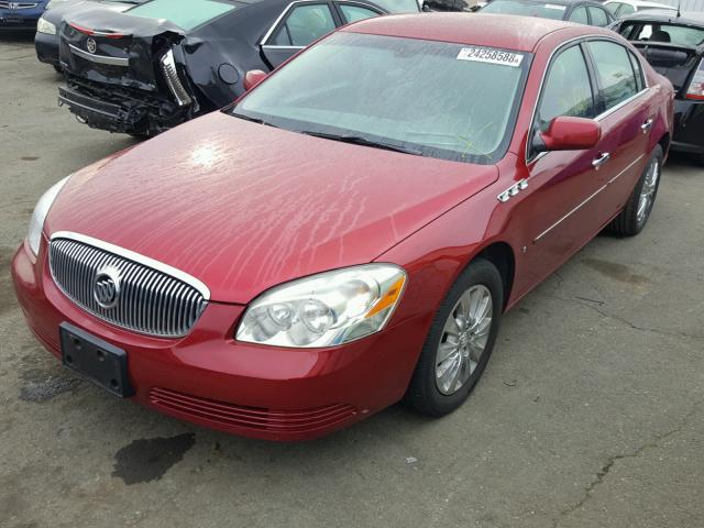 1G4HD57189U135375 - 2009 BUICK LUCERNE CX RED photo 2