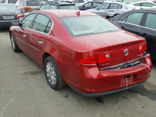 1G4HD57189U135375 - 2009 BUICK LUCERNE CX RED photo 3