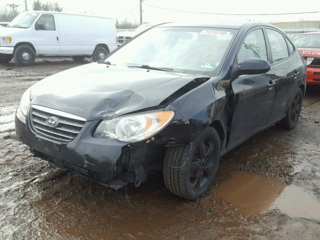 KMHDU46D87U102457 - 2007 HYUNDAI ELANTRA GL BLACK photo 2