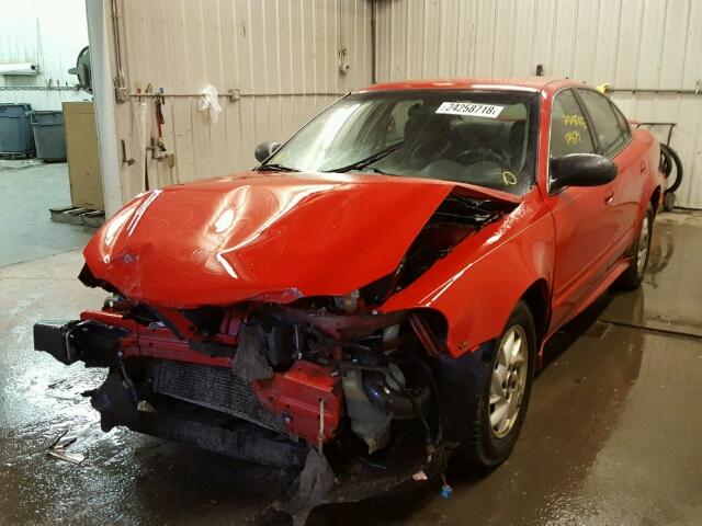 1G2NF52E54M541896 - 2004 PONTIAC GRAND AM S RED photo 2