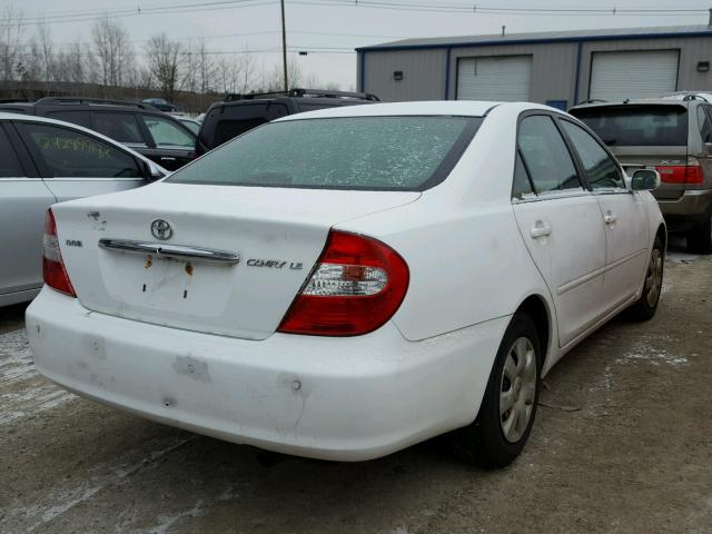 4T1BE32KX4U281101 - 2004 TOYOTA CAMRY LE WHITE photo 4