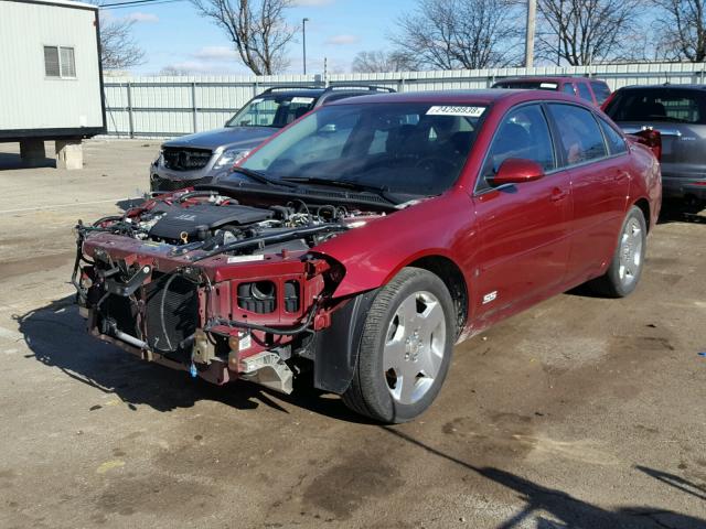 2G1WD58C981350553 - 2008 CHEVROLET IMPALA SUP 红色 照片 2