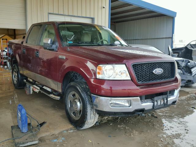 1FTPW14505FB00886 - 2005 FORD F150 SUPER MAROON photo 1