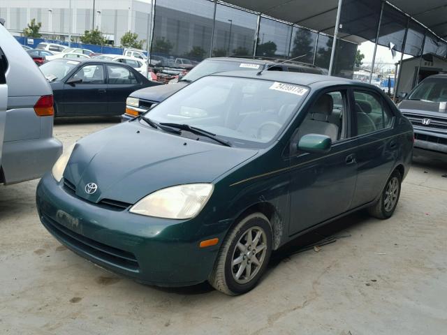 JT2BK18UX20047094 - 2002 TOYOTA PRIUS GREEN photo 2