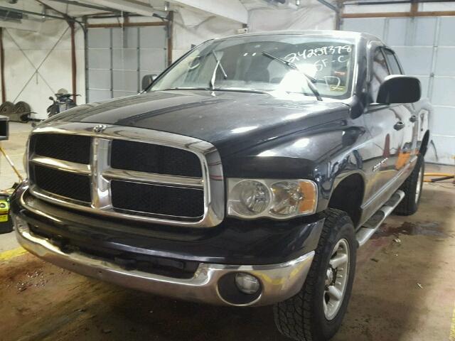 1D7HU18D24S531107 - 2004 DODGE RAM 1500 S BLACK photo 2