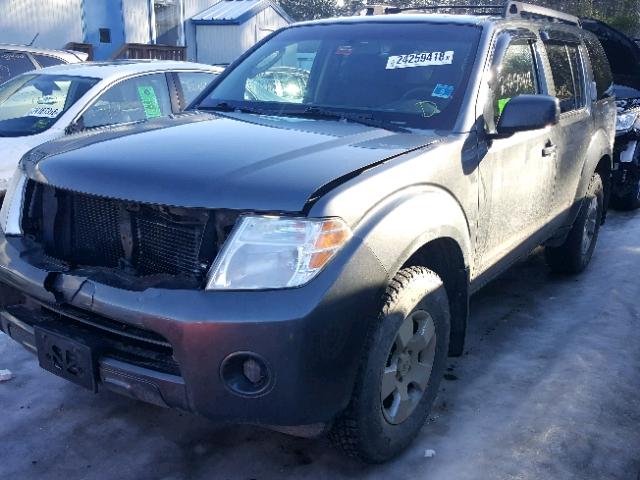 5N1AR18BX9C615572 - 2009 NISSAN PATHFINDER GRAY photo 2