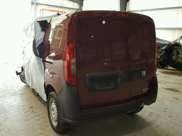 ZFBERFAT5F6A70404 - 2015 RAM PROMASTER MAROON photo 3