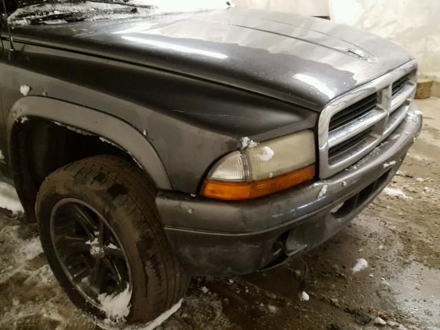 1B4HS28N21F602113 - 2001 DODGE DURANGO CHARCOAL photo 9