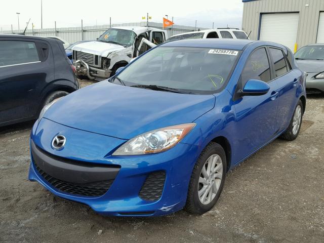 JM1BL1L71C1573390 - 2012 MAZDA 3 I BLUE photo 2