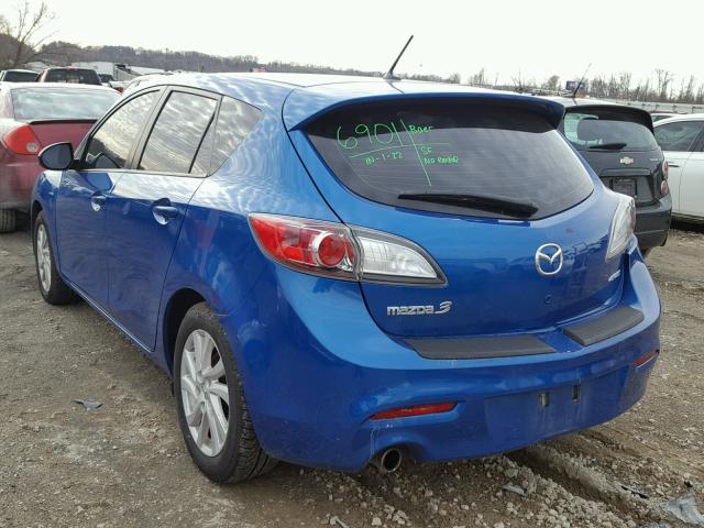 JM1BL1L71C1573390 - 2012 MAZDA 3 I BLUE photo 3