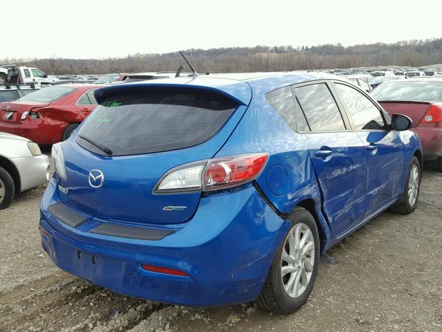 JM1BL1L71C1573390 - 2012 MAZDA 3 I BLUE photo 4