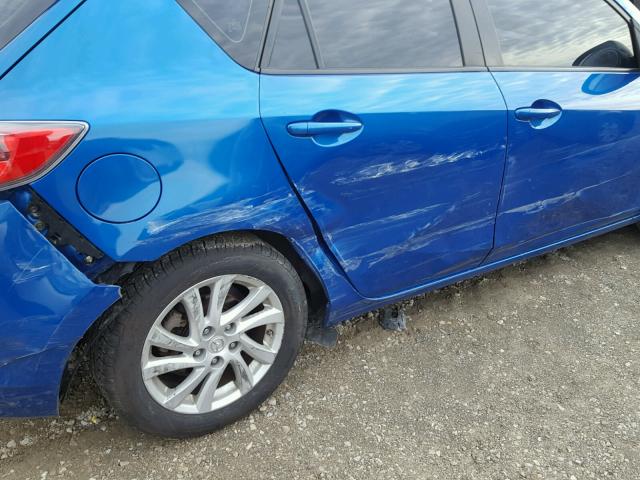 JM1BL1L71C1573390 - 2012 MAZDA 3 I BLUE photo 9