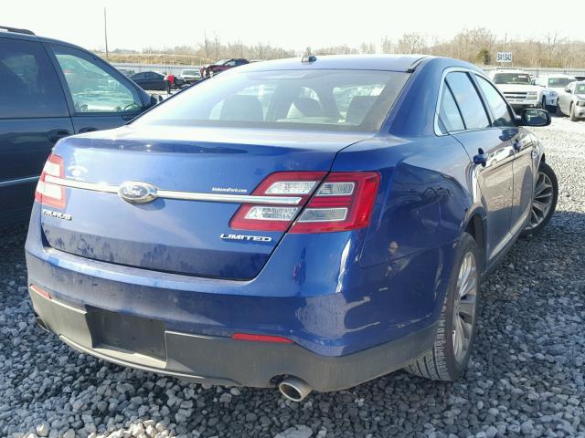 1FAHP2F84FG104889 - 2015 FORD TAURUS LIM BLUE photo 4