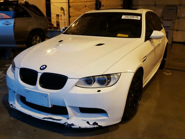 WBSPM93539E201074 - 2009 BMW M3 WHITE photo 2