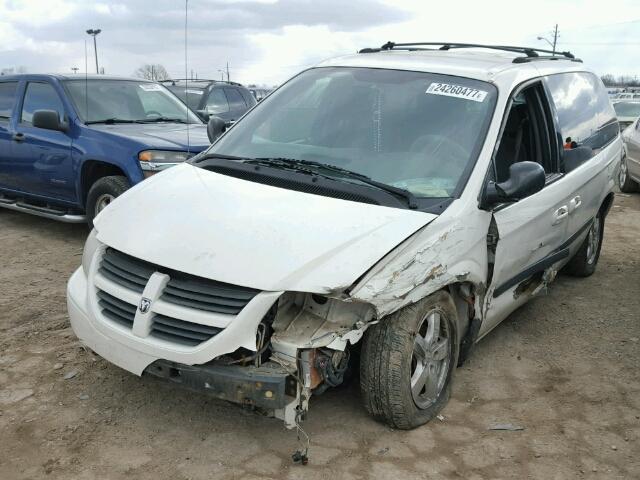 1D4GP45R85B100533 - 2005 DODGE CARAVAN SX WHITE photo 2