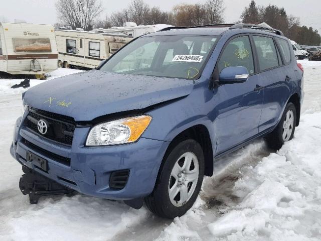 2T3BF4DV8BW173526 - 2011 TOYOTA RAV4 BLUE photo 2