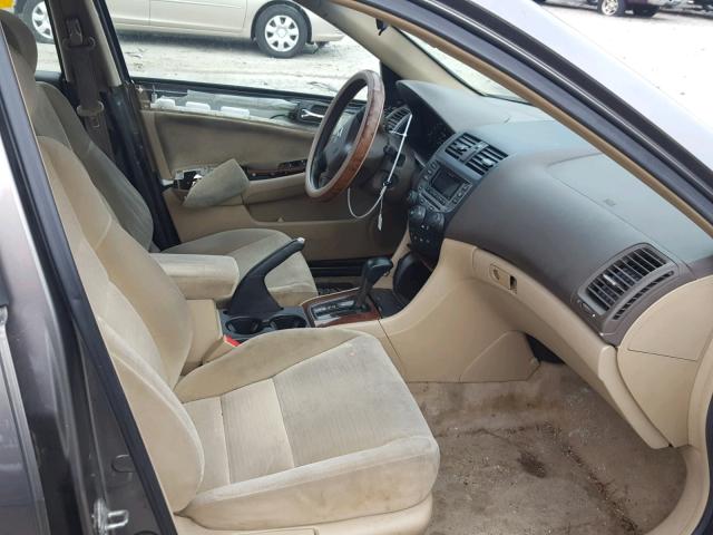 1HGCM56716A042927 - 2006 HONDA ACCORD EX GRAY photo 5