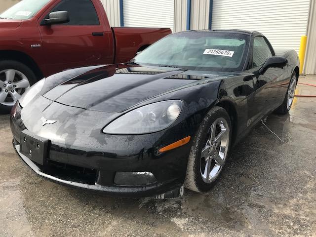 1G1YY26U675103754 - 2007 CHEVROLET CORVETTE BLACK photo 2