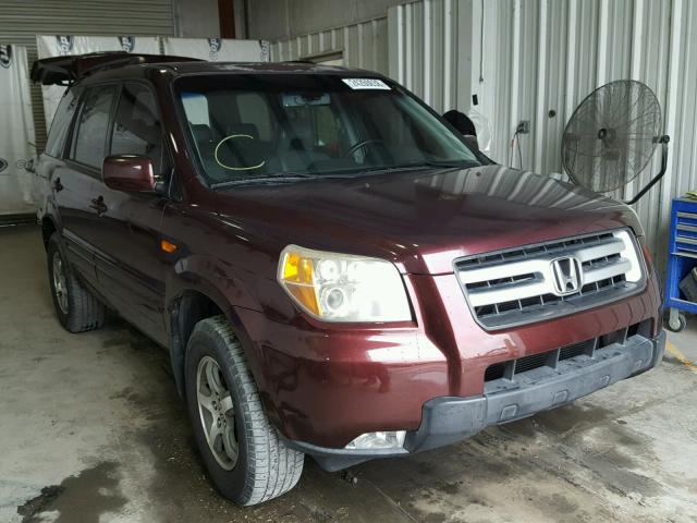 5FNYF28588B005361 - 2008 HONDA PILOT EXL BURGUNDY photo 1