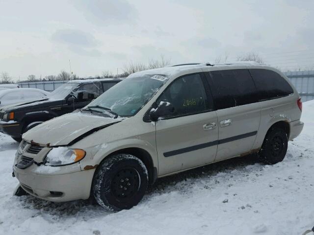 1D4GP24RX5B300657 - 2005 DODGE GRAND CARA BEIGE photo 2