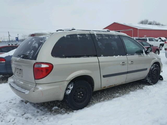 1D4GP24RX5B300657 - 2005 DODGE GRAND CARA BEIGE photo 4