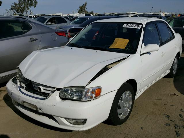 1NXBR12E52Z610268 - 2002 TOYOTA COROLLA CE WHITE photo 2