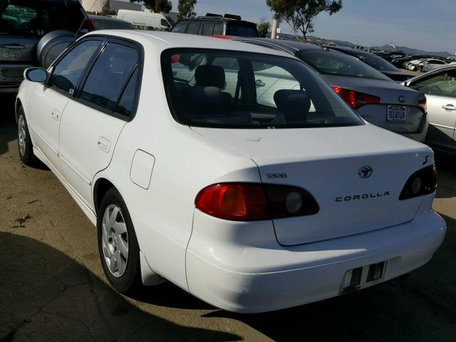 1NXBR12E52Z610268 - 2002 TOYOTA COROLLA CE WHITE photo 3