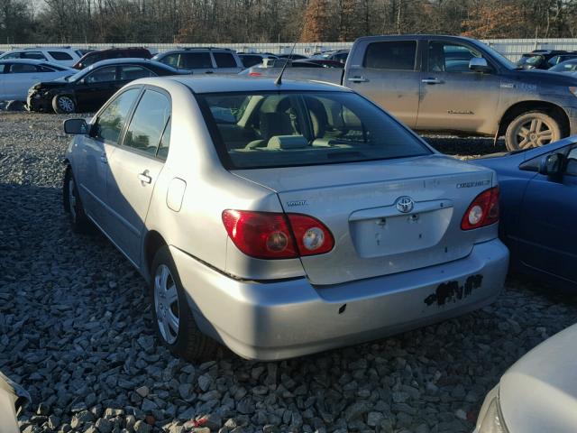 1NXBR32E68Z967446 - 2008 TOYOTA COROLLA CE SILVER photo 3