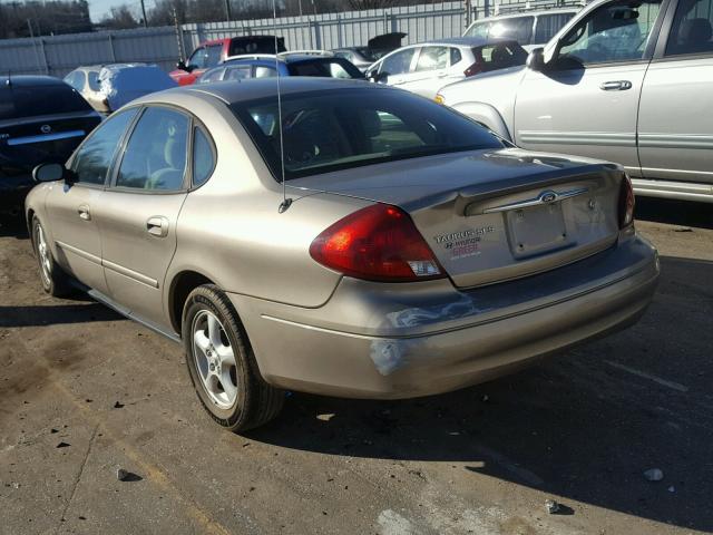 1FAFP55273G217530 - 2003 FORD TAURUS SES BEIGE photo 3