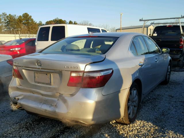 JTHBL46F985058818 - 2008 LEXUS LS 460 SILVER photo 4