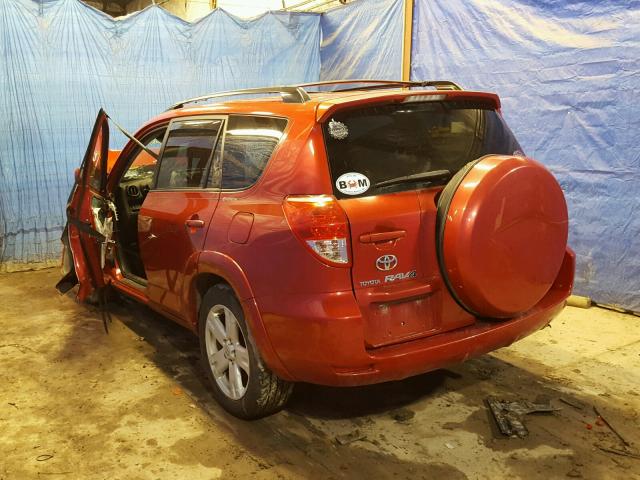 JTMBD32V165049744 - 2006 TOYOTA RAV4 SPORT RED photo 3