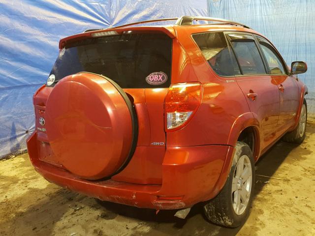 JTMBD32V165049744 - 2006 TOYOTA RAV4 SPORT RED photo 4