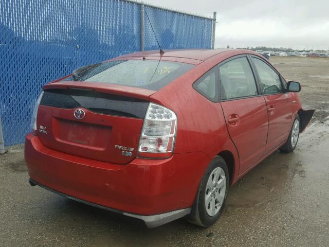 JTDKB20U783371099 - 2008 TOYOTA PRIUS RED photo 4