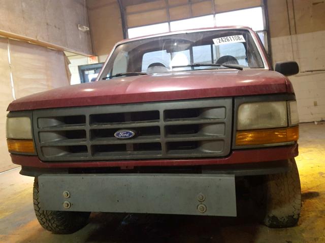 1FTDF15Y5SLB93901 - 1995 FORD F150 RED photo 9