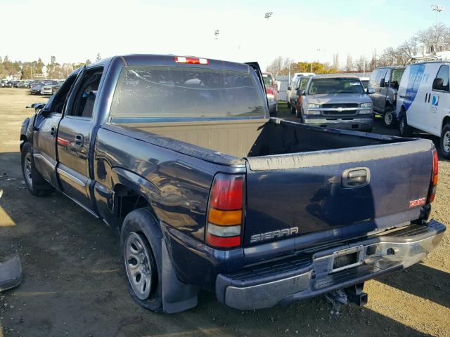 2GTEC13VX61219071 - 2006 GMC NEW SIERRA BLUE photo 3