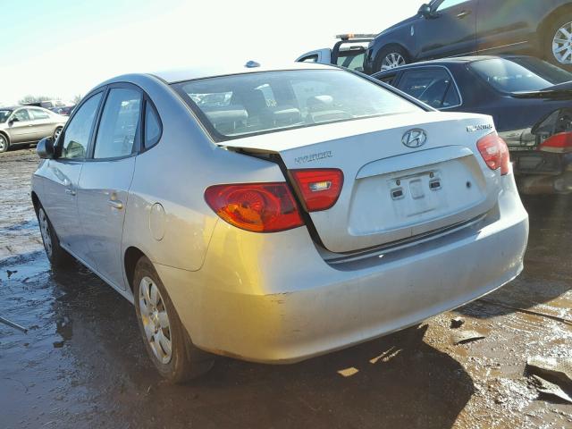 KMHDU46D17U188839 - 2007 HYUNDAI ELANTRA GL SILVER photo 3