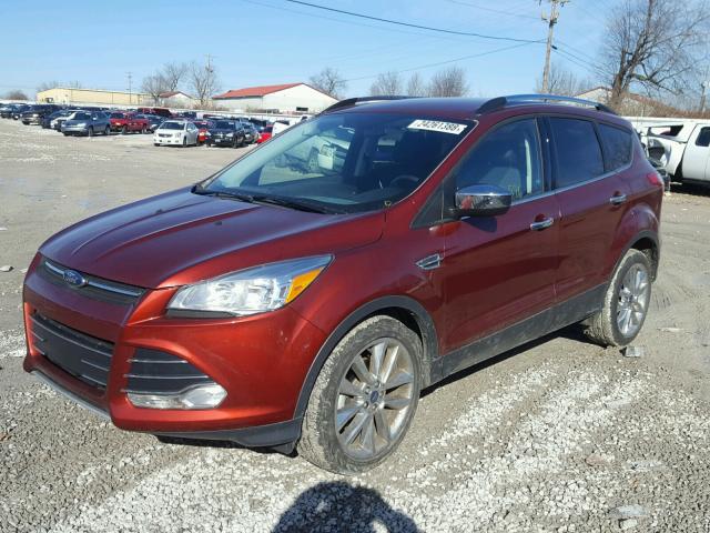 1FMCU0GX0GUB56297 - 2016 FORD ESCAPE SE RED photo 2