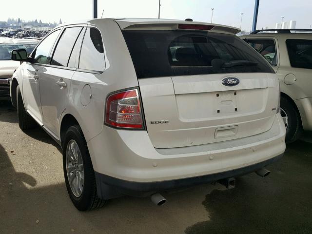 2FMDK3JC9ABB09221 - 2010 FORD EDGE SEL WHITE photo 3