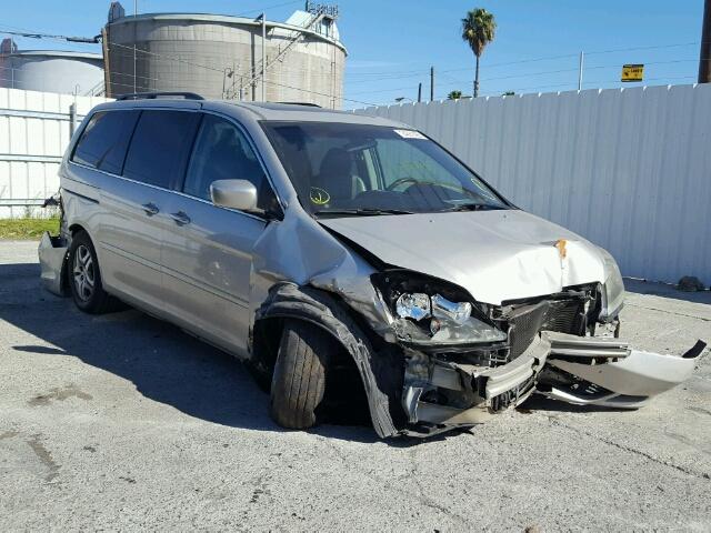 5FNRL38705B008920 - 2005 HONDA ODYSSEY EX SILVER photo 1