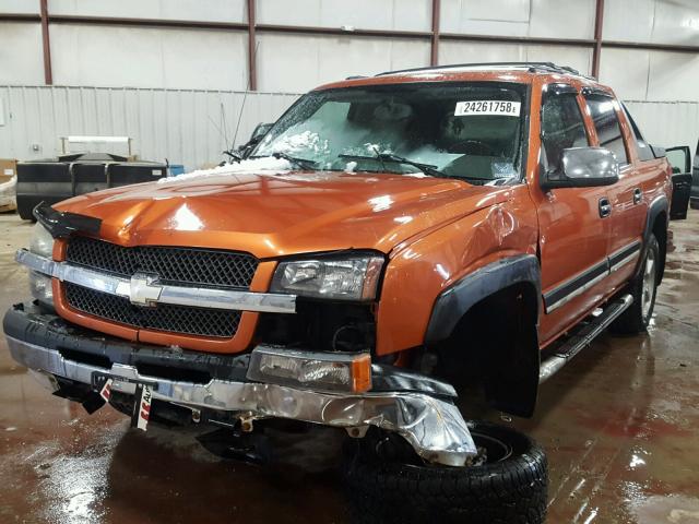 3GNEK12T45G257640 - 2005 CHEVROLET AVALANCHE ORANGE photo 2