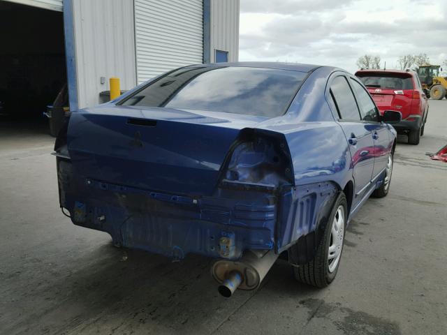 4A3AB36F16E017961 - 2006 MITSUBISHI GALANT ES BLUE photo 4