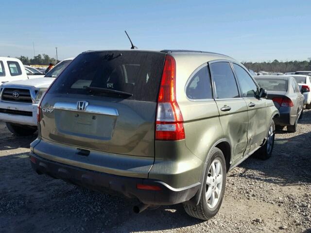 JHLRE38538C057431 - 2008 HONDA CR-V EX GREEN photo 4