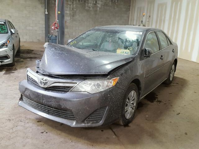 4T4BF1FK7ER378145 - 2014 TOYOTA CAMRY L GRAY photo 2