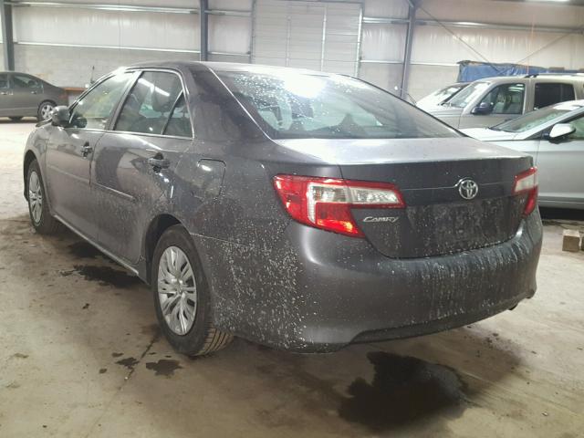 4T4BF1FK7ER378145 - 2014 TOYOTA CAMRY L GRAY photo 3