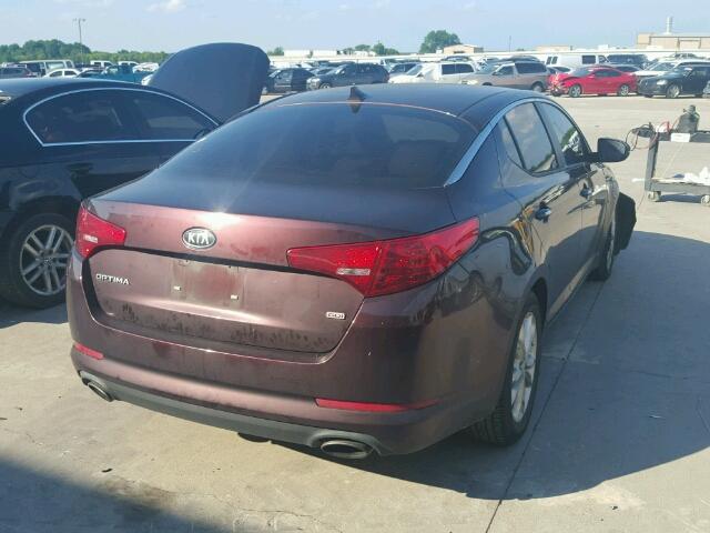 5XXGM4A72CG046065 - 2012 KIA OPTIMA LX MAROON photo 4