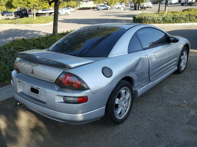 4A3AC54H91E014439 - 2001 MITSUBISHI ECLIPSE GT SILVER photo 4