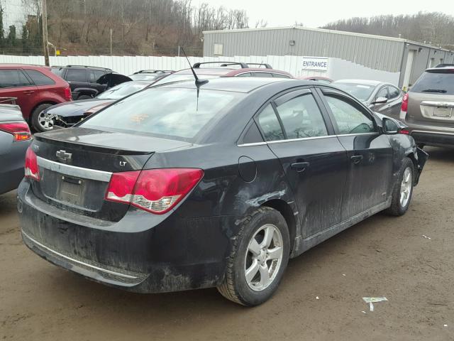 1G1PF5S92B7220846 - 2011 CHEVROLET CRUZE LT BLACK photo 4