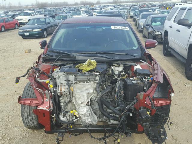 1N4AL3AP3EC175265 - 2014 NISSAN ALTIMA MAROON photo 9